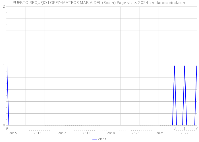 PUERTO REQUEJO LOPEZ-MATEOS MARIA DEL (Spain) Page visits 2024 