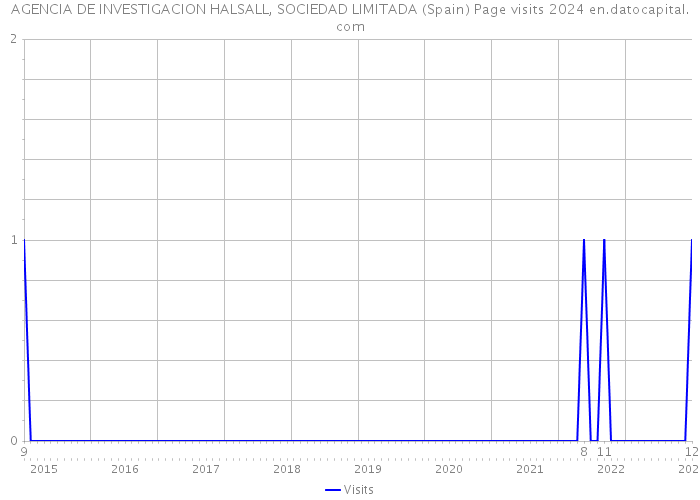 AGENCIA DE INVESTIGACION HALSALL, SOCIEDAD LIMITADA (Spain) Page visits 2024 