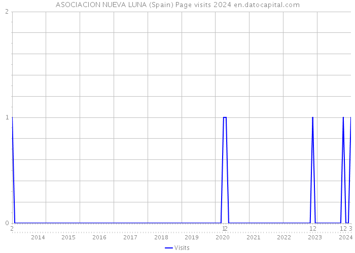 ASOCIACION NUEVA LUNA (Spain) Page visits 2024 