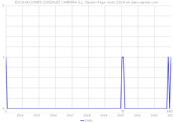 EXCAVACIONES GONZALEZ CABRERA S.L. (Spain) Page visits 2024 