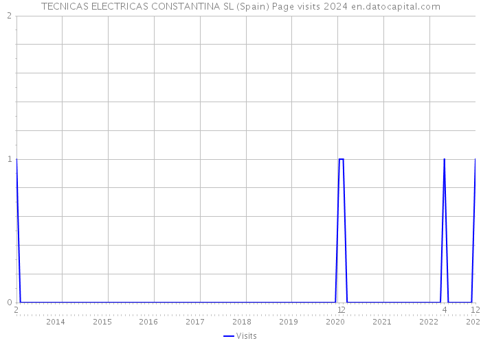 TECNICAS ELECTRICAS CONSTANTINA SL (Spain) Page visits 2024 