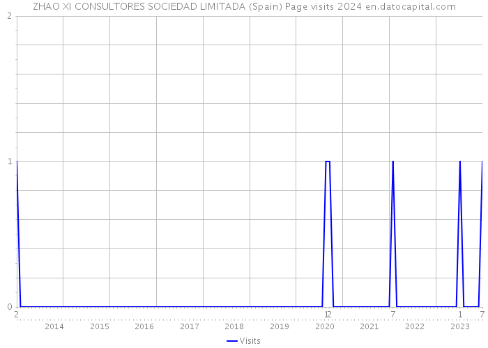 ZHAO XI CONSULTORES SOCIEDAD LIMITADA (Spain) Page visits 2024 