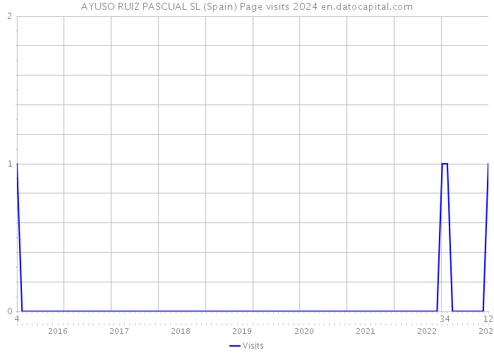 AYUSO RUIZ PASCUAL SL (Spain) Page visits 2024 