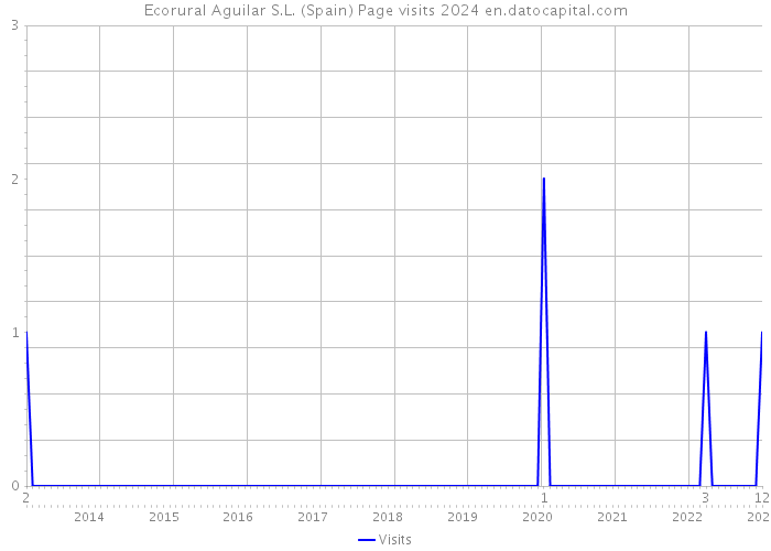 Ecorural Aguilar S.L. (Spain) Page visits 2024 