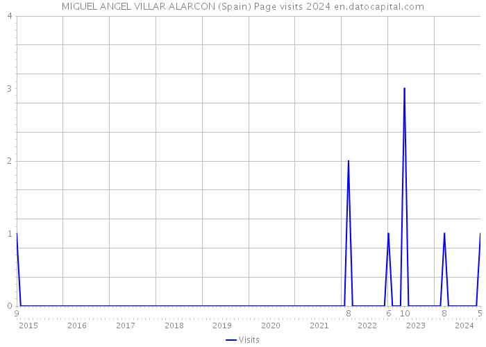 MIGUEL ANGEL VILLAR ALARCON (Spain) Page visits 2024 