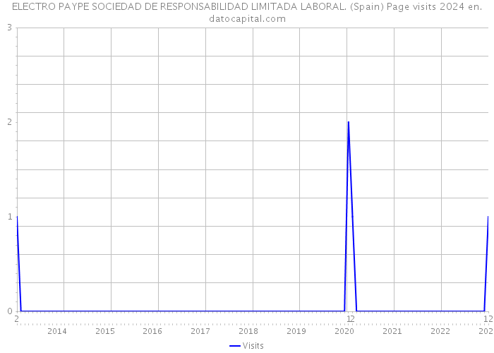 ELECTRO PAYPE SOCIEDAD DE RESPONSABILIDAD LIMITADA LABORAL. (Spain) Page visits 2024 
