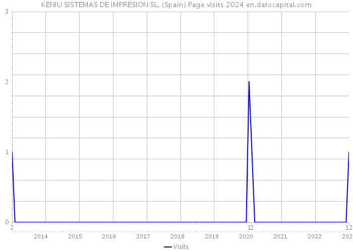 KENIU SISTEMAS DE IMPRESION SL. (Spain) Page visits 2024 
