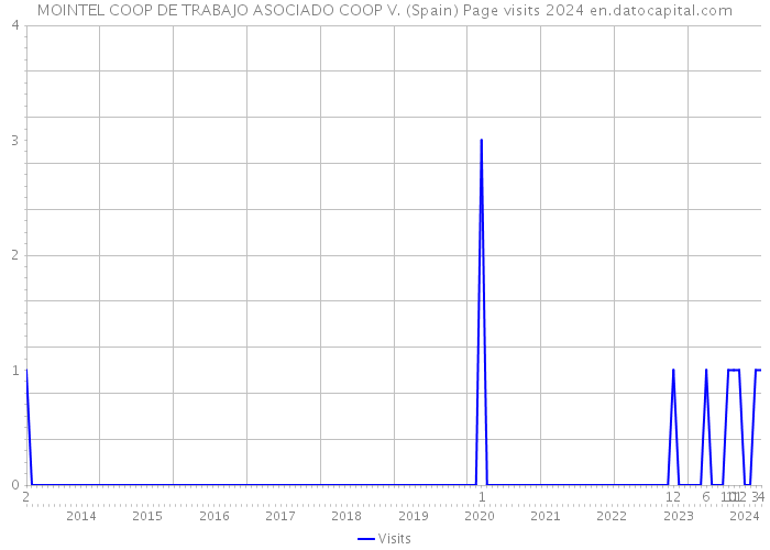 MOINTEL COOP DE TRABAJO ASOCIADO COOP V. (Spain) Page visits 2024 