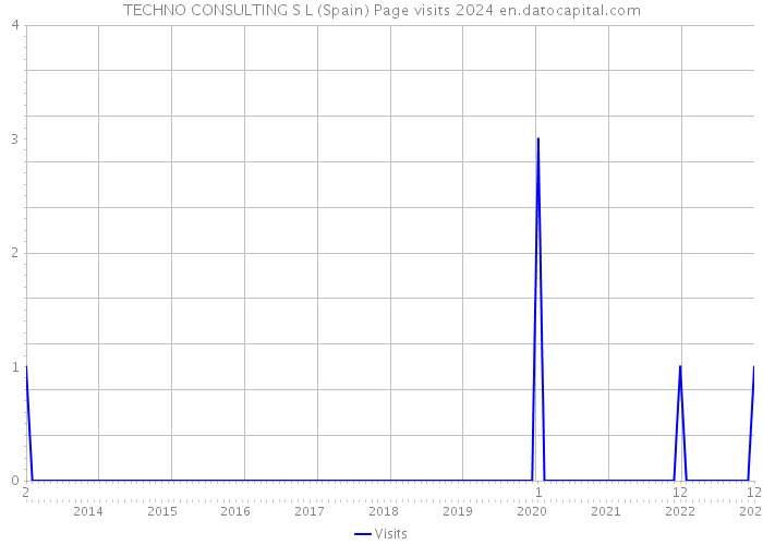 TECHNO CONSULTING S L (Spain) Page visits 2024 