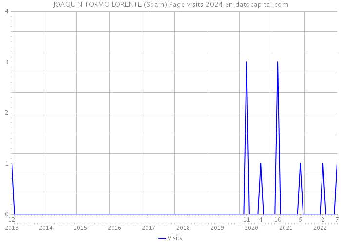JOAQUIN TORMO LORENTE (Spain) Page visits 2024 