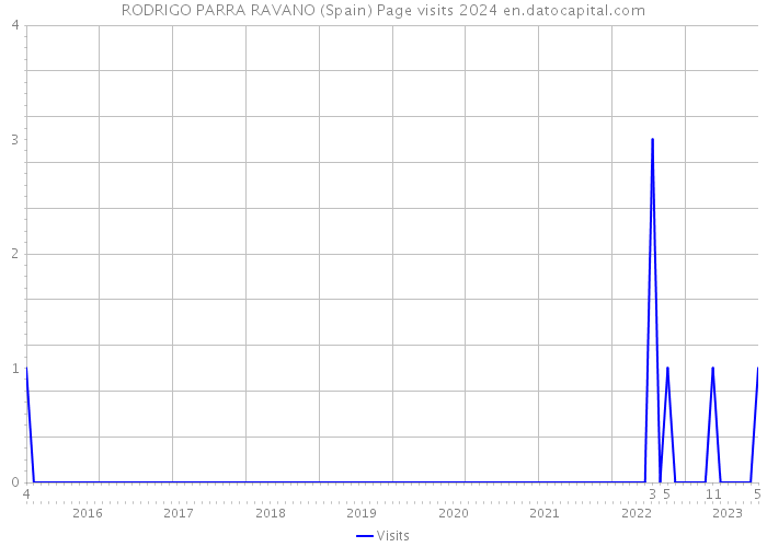 RODRIGO PARRA RAVANO (Spain) Page visits 2024 