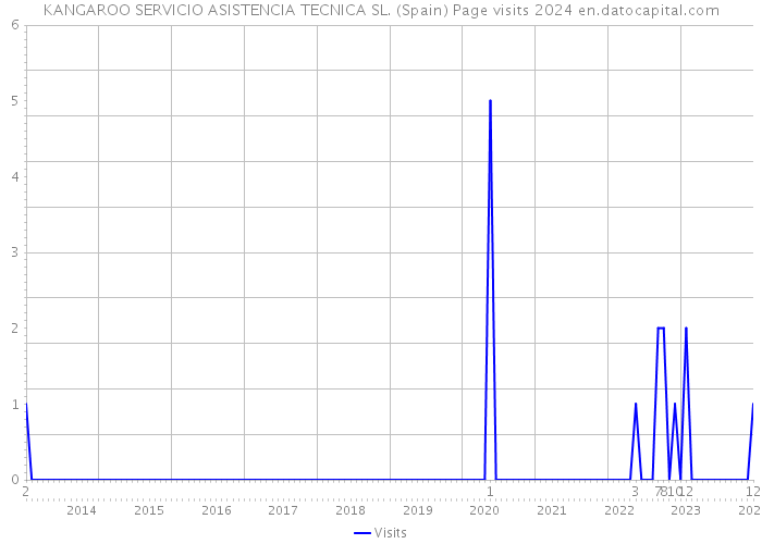 KANGAROO SERVICIO ASISTENCIA TECNICA SL. (Spain) Page visits 2024 