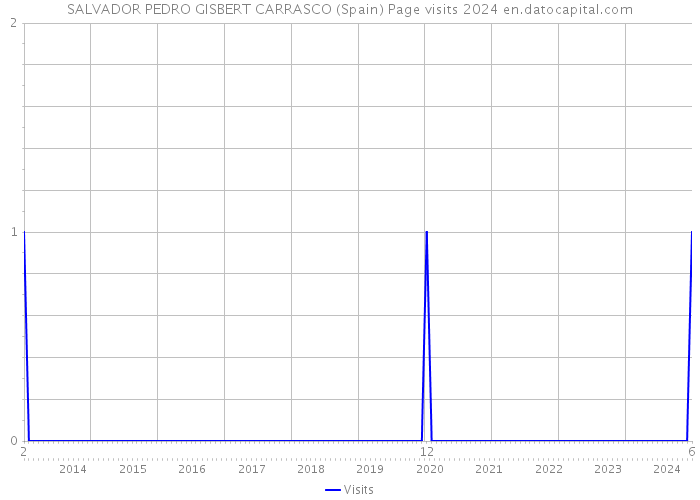 SALVADOR PEDRO GISBERT CARRASCO (Spain) Page visits 2024 