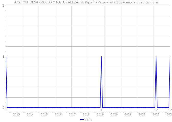 ACCION, DESARROLLO Y NATURALEZA, SL (Spain) Page visits 2024 