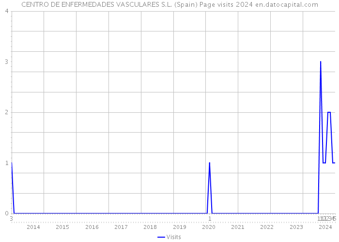 CENTRO DE ENFERMEDADES VASCULARES S.L. (Spain) Page visits 2024 