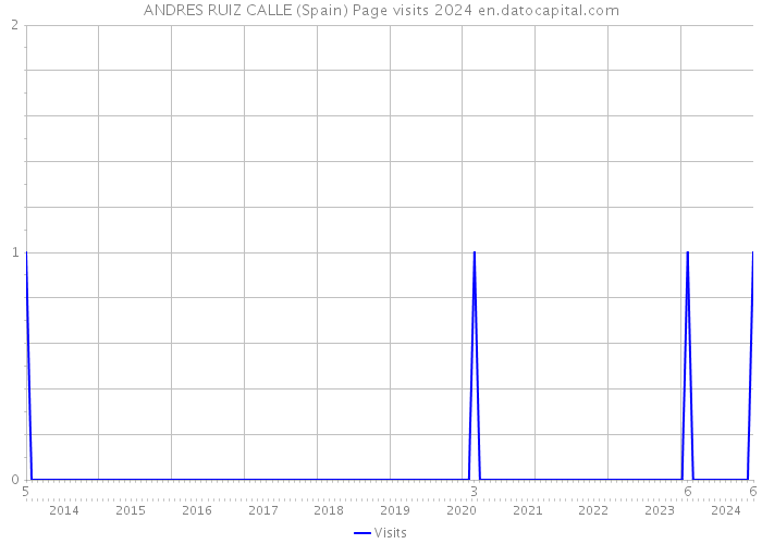 ANDRES RUIZ CALLE (Spain) Page visits 2024 