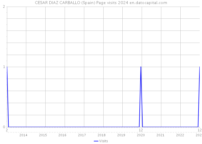 CESAR DIAZ CARBALLO (Spain) Page visits 2024 