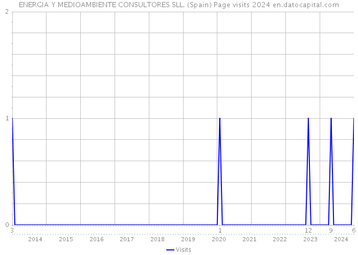 ENERGIA Y MEDIOAMBIENTE CONSULTORES SLL. (Spain) Page visits 2024 