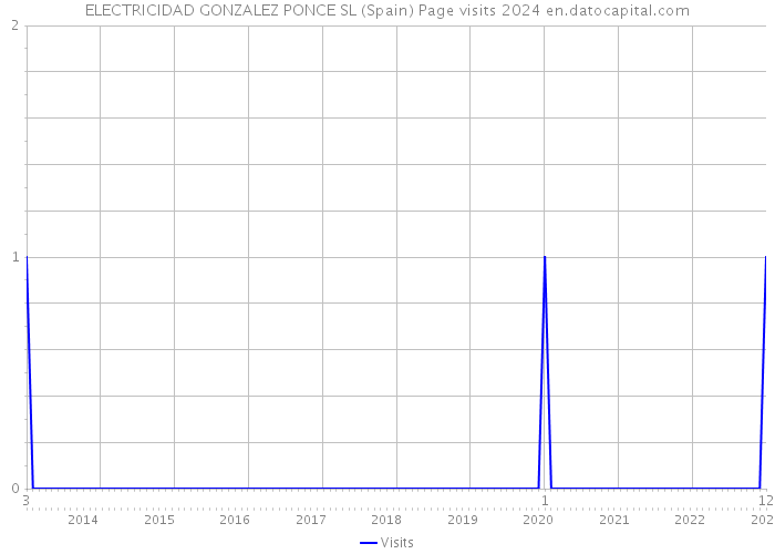 ELECTRICIDAD GONZALEZ PONCE SL (Spain) Page visits 2024 