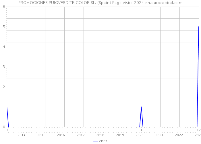 PROMOCIONES PUIGVERD TRICOLOR SL. (Spain) Page visits 2024 