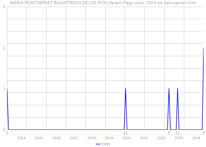 MARIA MONTSERRAT BALLESTEROS DE LOS RIOS (Spain) Page visits 2024 