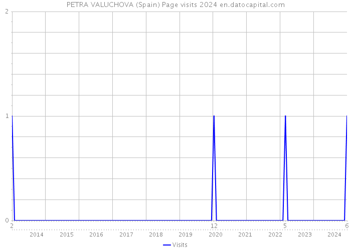 PETRA VALUCHOVA (Spain) Page visits 2024 