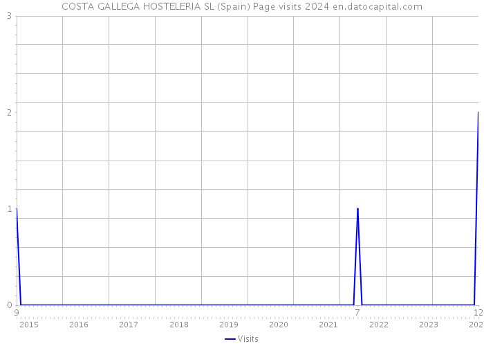 COSTA GALLEGA HOSTELERIA SL (Spain) Page visits 2024 