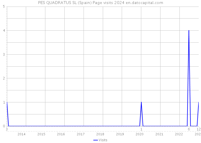PES QUADRATUS SL (Spain) Page visits 2024 