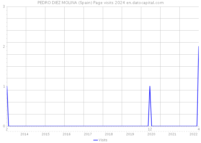 PEDRO DIEZ MOLINA (Spain) Page visits 2024 