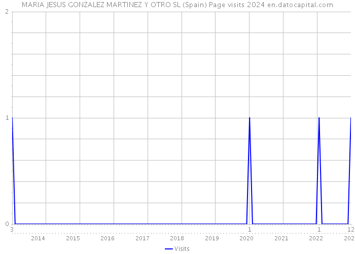 MARIA JESUS GONZALEZ MARTINEZ Y OTRO SL (Spain) Page visits 2024 