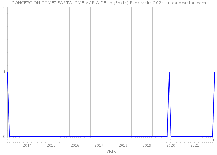 CONCEPCION GOMEZ BARTOLOME MARIA DE LA (Spain) Page visits 2024 