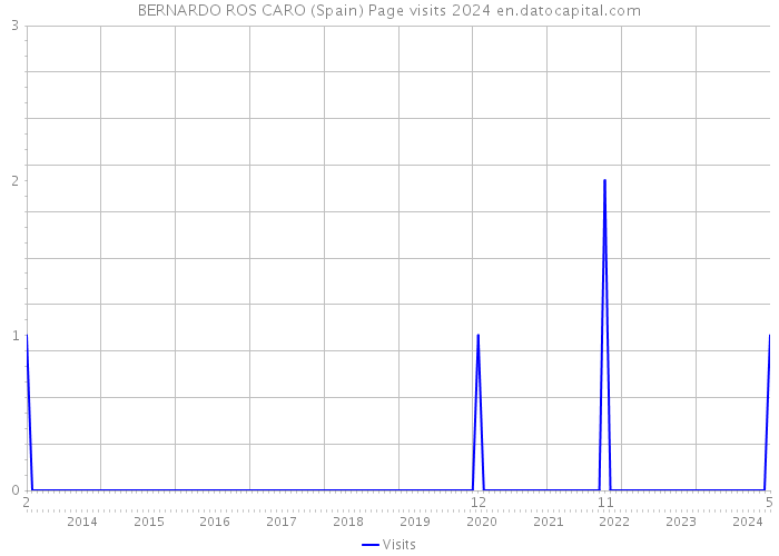 BERNARDO ROS CARO (Spain) Page visits 2024 
