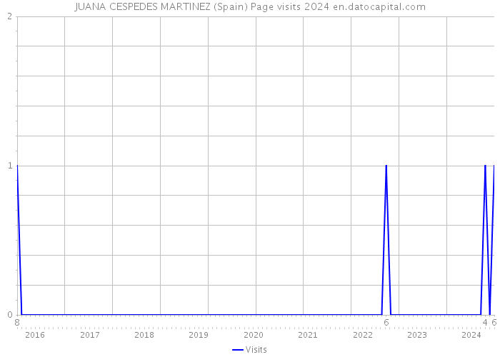 JUANA CESPEDES MARTINEZ (Spain) Page visits 2024 