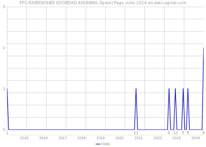 FFG INVERSIONES SOCIEDAD ANONIMA (Spain) Page visits 2024 
