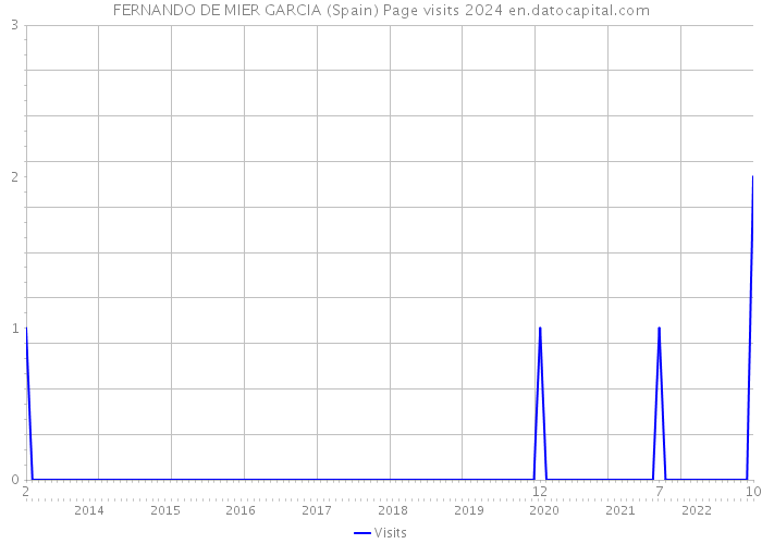 FERNANDO DE MIER GARCIA (Spain) Page visits 2024 
