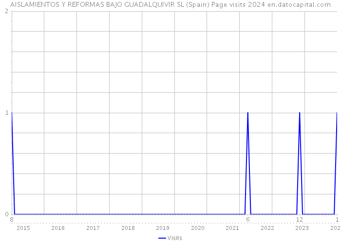 AISLAMIENTOS Y REFORMAS BAJO GUADALQUIVIR SL (Spain) Page visits 2024 