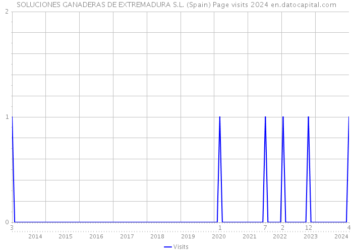 SOLUCIONES GANADERAS DE EXTREMADURA S.L. (Spain) Page visits 2024 