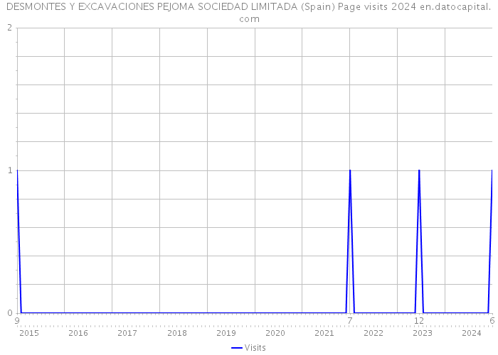 DESMONTES Y EXCAVACIONES PEJOMA SOCIEDAD LIMITADA (Spain) Page visits 2024 