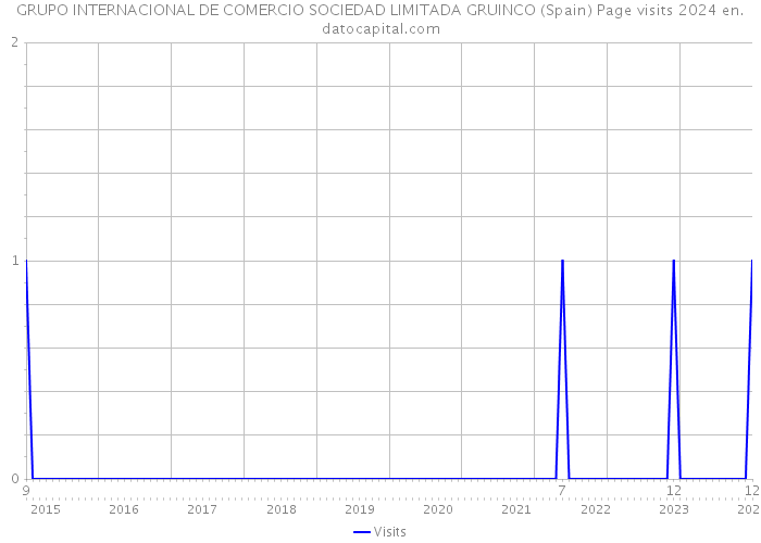 GRUPO INTERNACIONAL DE COMERCIO SOCIEDAD LIMITADA GRUINCO (Spain) Page visits 2024 