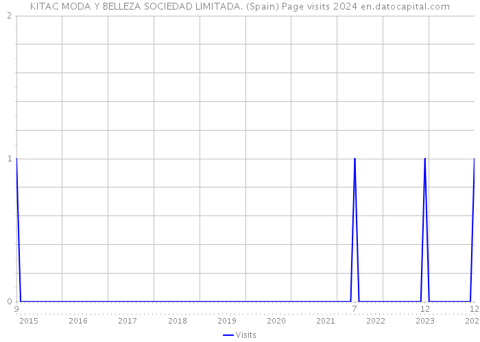 KITAC MODA Y BELLEZA SOCIEDAD LIMITADA. (Spain) Page visits 2024 