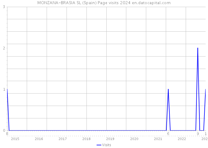MONZANA-BRASIA SL (Spain) Page visits 2024 