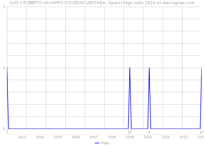 LUIS Y ROBERTO NAVARRO SOCIEDAD LIMITADA. (Spain) Page visits 2024 