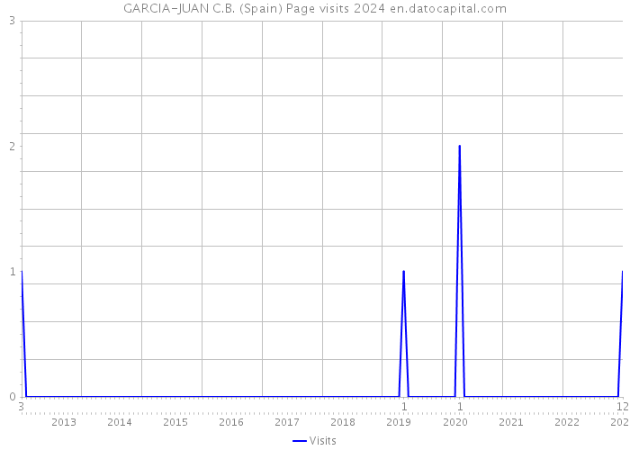 GARCIA-JUAN C.B. (Spain) Page visits 2024 