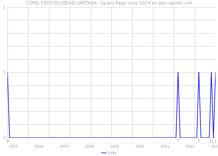 COFEL 2000 SOCIEDAD LIMITADA. (Spain) Page visits 2024 