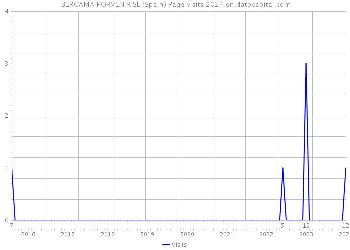 IBERGAMA PORVENIR SL (Spain) Page visits 2024 