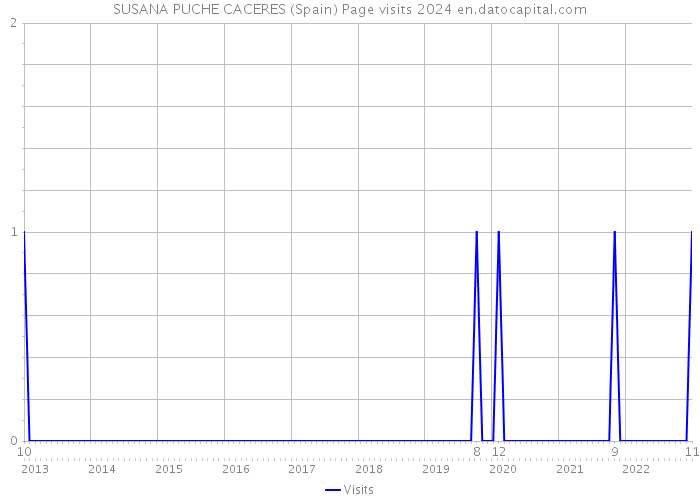 SUSANA PUCHE CACERES (Spain) Page visits 2024 