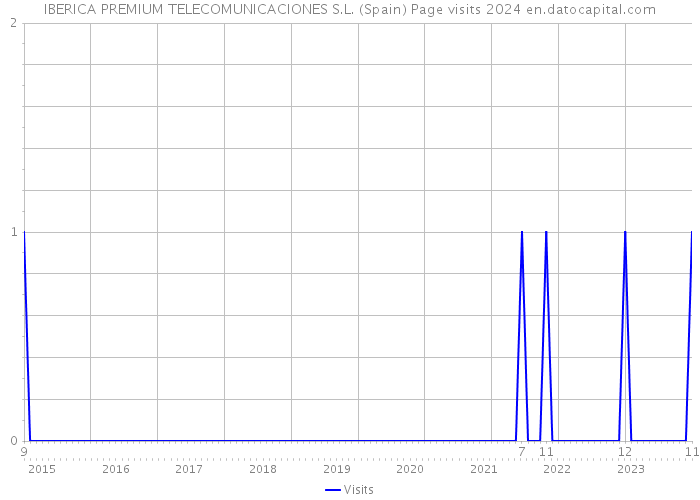 IBERICA PREMIUM TELECOMUNICACIONES S.L. (Spain) Page visits 2024 