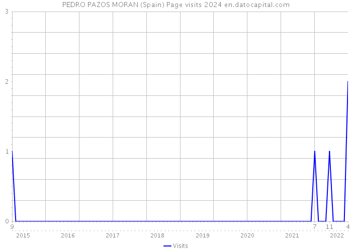 PEDRO PAZOS MORAN (Spain) Page visits 2024 