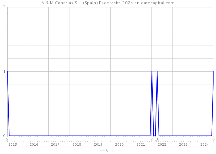 A & M Canarias S.L. (Spain) Page visits 2024 