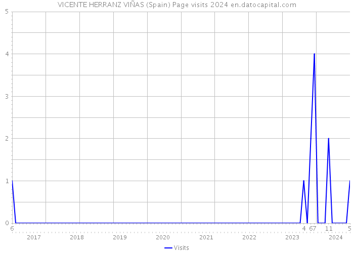 VICENTE HERRANZ VIÑAS (Spain) Page visits 2024 